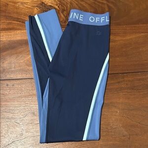 Aerie Offline Blue & Navy Leggings - Medium